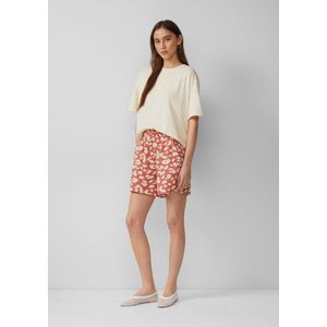 Broek - Dierenprint - Mousseline - Gevoerde Zoom - Mid Waist - Regular Pasvorm