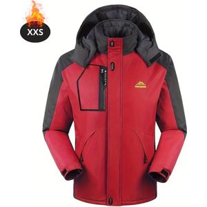 Livano Skipak - SkiBroek - Skijas - Ski Suit - Wintersport - Heren - Winter - Warm Fleece - Rood - Maat XXS