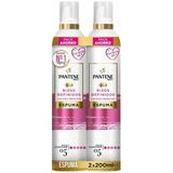 Pantene - Rizos Definidos - Shampoo - 2 x 200 ml - Voor Vrouwen