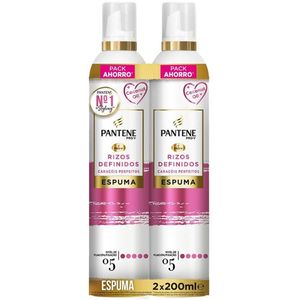 Pantene - Rizos Definidos - Shampoo - 2 x 200 ml - Voor Vrouwen