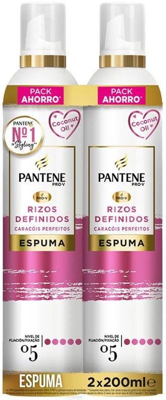 Pantene - Rizos Definidos - Shampoo - 2 x 200 ml - Voor Vrouwen