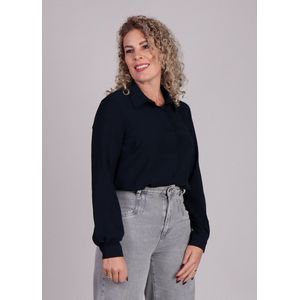 Donkerblauwe blouse Ossa - Modstrom