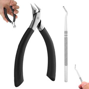 Set van 2 nagelknippers voor teennagels - Professionele voetverzorging - Zwart