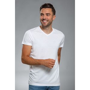 Suitable - V hals Bamboe T-Shirt heren 2-Pack - Modern-fit maat XXL - Duurzaam