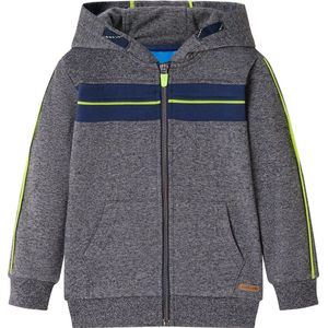 vidaXL - Kindervest - met - capuchon - en - rits - 104 - gemêleerd - grijs