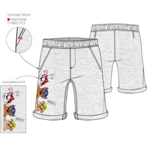 Paw Patrol jongens short - korte broek - bermuda - grijs - Maat 98 / 3 jaar