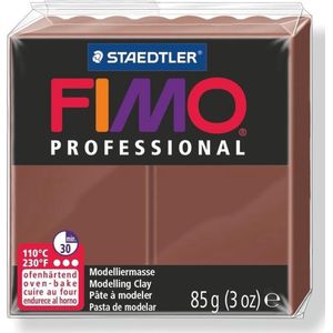 FIMO professional - ovenhardende, professionele boetseerklei blok 85 g - chocolade