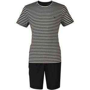 Emporio Armani 111573 Korte Mouw Pyjama Wit,Zwart M Man