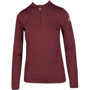 Mondoni Active Trainingsshirt Longsleeve - Maat: M - Bordeaux - Polyester / Spandex
