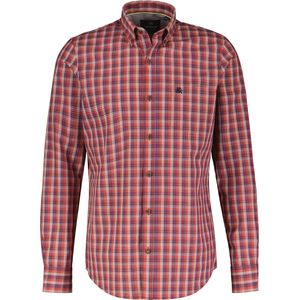 LERROS - Hemd - Maat S - Mannen - Rood - katoen