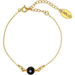 ARLIZI 2018 Armband zwarte spinel - verguld - 20 cm
