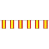 Papieren slinger Spanje 4 meter - Spaanse vlag - Supporter feestartikelen - Landen decoratie/versiering