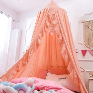 Hangende muggennet bedgordijn voor kinderen - roze jade - prinses speeltenten - kinderkamer en slaapkamer .