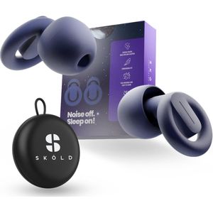 Sköld Slaap Oordopjes met Ultiem Comfort & Maximale Geluidsdemping 33 dB - 4 Maten – Sleep plugs – Slaapoordoppen – Earplugs Snurken – Zwart