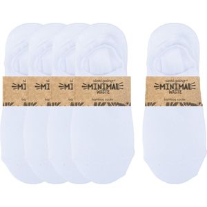 green-goose® Bamboe Sneakersokken | Unisex | 5 Paar | Grijs | Zwart | Wit | Maat 39 - 42 | Duurzaam en Comfortabel | 95% Bamboe