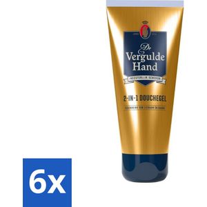 6 x De Vergulde Hand - Shower Gel - 2 in 1 - 200 ml - Douchegel - 2-in-1 - Verfrissende Geur - Huidverzorging - Hydraterend