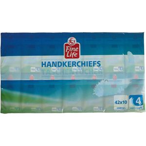 Fine Life -  Zakdoekjes - 42 x 10 stuks