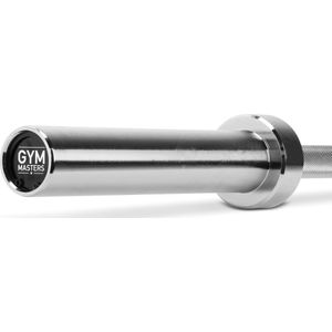 Gym Masters Olympic Barbell Chrome / Olympische Halterstang - 15kg / 180cm / 50mm - Crossfit Barbell - 15 KG / 180 cm / 50 mm