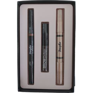 Douglas - Wenkbrauw Set - Wenkbrauw Kit - My Perfect Brow Kit - Dubbel Wenkbrauwpotlood - Wenkbrauwgel - Mat and Glow Highlighter