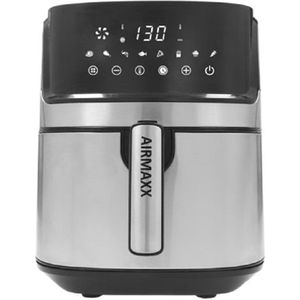 Airfryer XXL inclusief 1x cake bakvorm & 6 muffin bakvormpjes siliconen - 5,5 liter - Olie vrij - 8 functies - TM Electron - Digitaal - Anti aanbak laag - Met timer - Temperatuur regelaar 80 tot 100C - Uitneembare mand