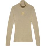 Nikkie Sportswear Noroton Shiny Turtleneck Ski Sweater Dames Zilver S/36