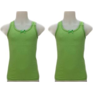 meisjes Hemdje 2-stuks appelgroen 140/146