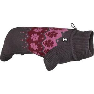 Hondentrui - Hurtta Comfort Knit - Paars/Grijs - Rug 20cm/Borst 32cm