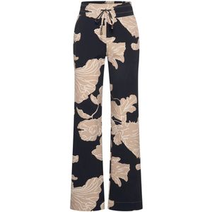 Travel Pantalon Big Flower Print 202089 Black