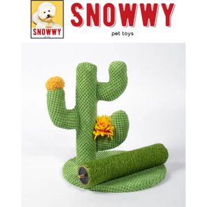 SNOWWY - Kattenkrabpaal - Groene Cactusvormige Katten krabpaal - Kattenspeeltjes - kattenkrabpaal voor grote katten