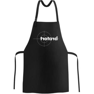 Schort van 100% puur katoen - grillschort voor mannen - lange banden - verstelbare nekband - kookschort