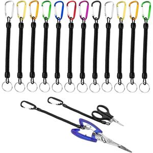 12-pack intrekbare lente sleutelhangers - elastische koord strap voor outdoor activiteiten