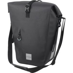 De HikeMeisterÂ® Prophete E bike Luxe waterdichte enkele 20 liter fietstas â€“ zwart â€“ met reflectie veiligheid â€“ 100% Waterdicht met schouderriem
