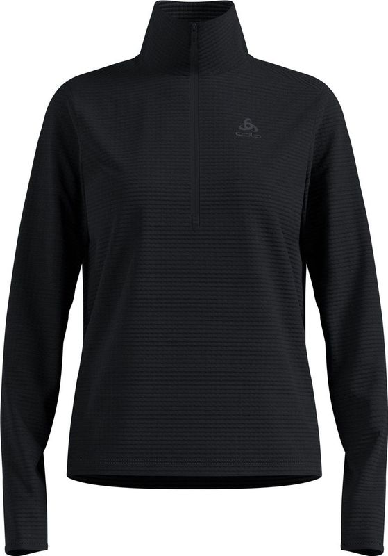 Odlo - ESSENTIAL THERMAL - Dames Sporttrui - Zwart - Mid Layer 1/2 Zip