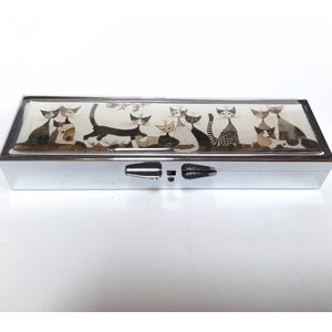 Pillendoosje 7 dagen Rosina Wachtmeister sepia cats