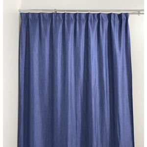 Home of Curtains - gordijn - kant en klaar - 100% verduisterend - blauw - 144x260cm