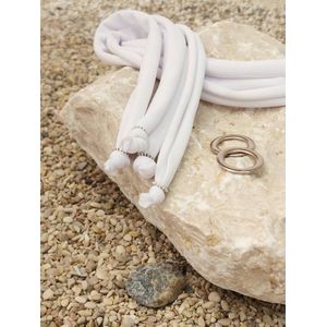 Birdini Veter - Kort - Wit - geschikt voor Birdini Slipper met verwisselbare veters