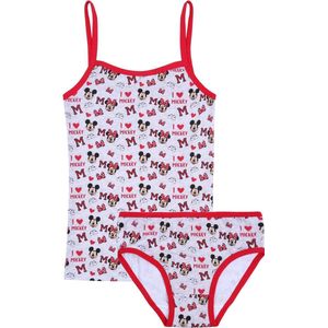 Grijs-rode kinderset: hemdje + onderbroek Mickey Mouse Disney 122-128 cm