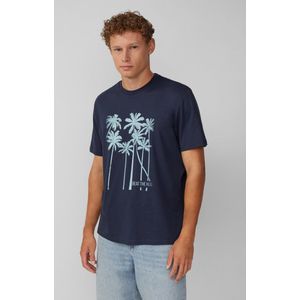 Q/S designed by - Heren t-shirt - Maat S - Mannen - MARINE - katoen