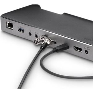 Kensington NanoSaver Laptopslot Met Dubbel Slothoofd En Sleutel - Laptop Beveiliging - Kabel Lengte 1.8 Meter