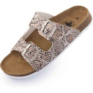 Women's slippers mediline arco snake silver