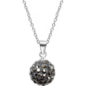 Fako Bijoux® - Ketting - Disco Dots - Hanger - Grijs