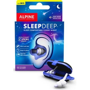 Alpine SleepDeep - Oordoppen slapen - Maximale geluidsdemping - Perfect  voor zijslapers - 27dB SNR - Medium size - 1 paar kopen? Vergelijk de beste  prijs op beslist.nl