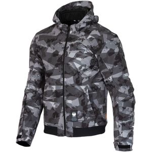Merlin - Torque D3O - Waterdichte Motor Zip Hoodie - Grijs Camouflage