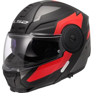 LS2 FF902 Scope II systeemhelm Duria zwart rood XXL