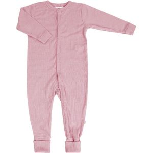 Joha - Schlafoverall - Old Rose - Baby - Met Voeten