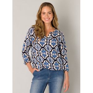 ES&SY Athena Tops - Blue/Multi-Colour - maat 40