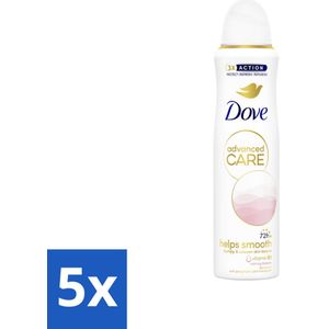 5 x Dove Deodorant Spray - Advanced Care - For Smooth Skin - 150 ml - Dove Deodorant Spray - Calming Blossom - Anti-transpirant Spray - Bloemige Geur - Vitamine B3