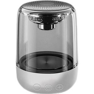 Bluetooth 5.0 LED Speaker – Draagbare Mini Speaker met 360° HIFI Stereo, Krachtige Bass, Kristal Glas Ontwerp, TF/USB, Handsfree Bellen