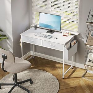 computer thuisbureau met display stand / moderne eenvoudige schrijfstudie PC werkbank 48D x 100W x 75H centimetres