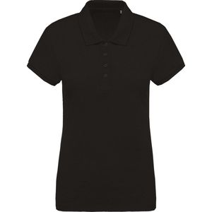 Kariban Dames/dames Organic Pique Polo Shirt (Zwart)